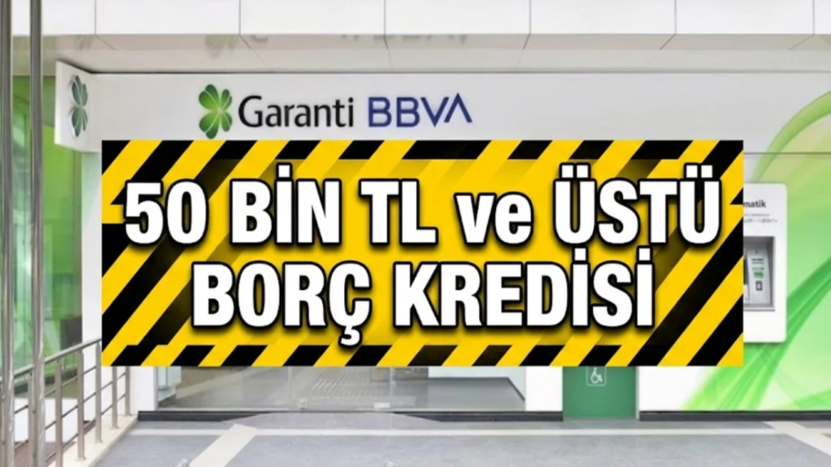 50 Bin TL Borca Kredi! Garanti BBVA Müşterilerine 6 Ay Vade İle Kampanya Sundu